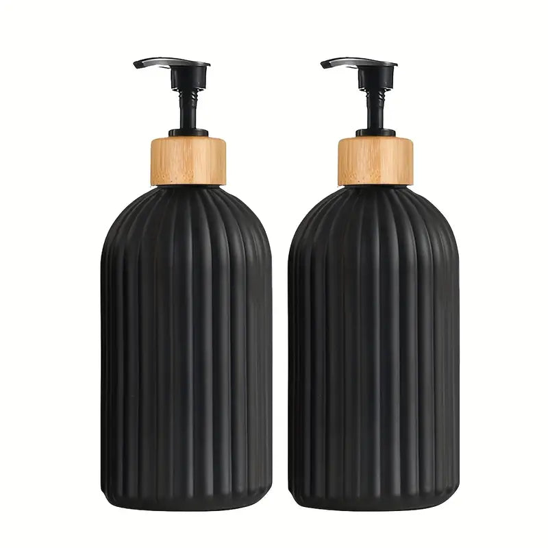 Schwarze Pumpspender im 2er Set