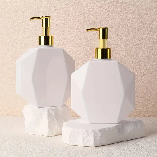 Weiß-goldene Pumpspender im 2er Set